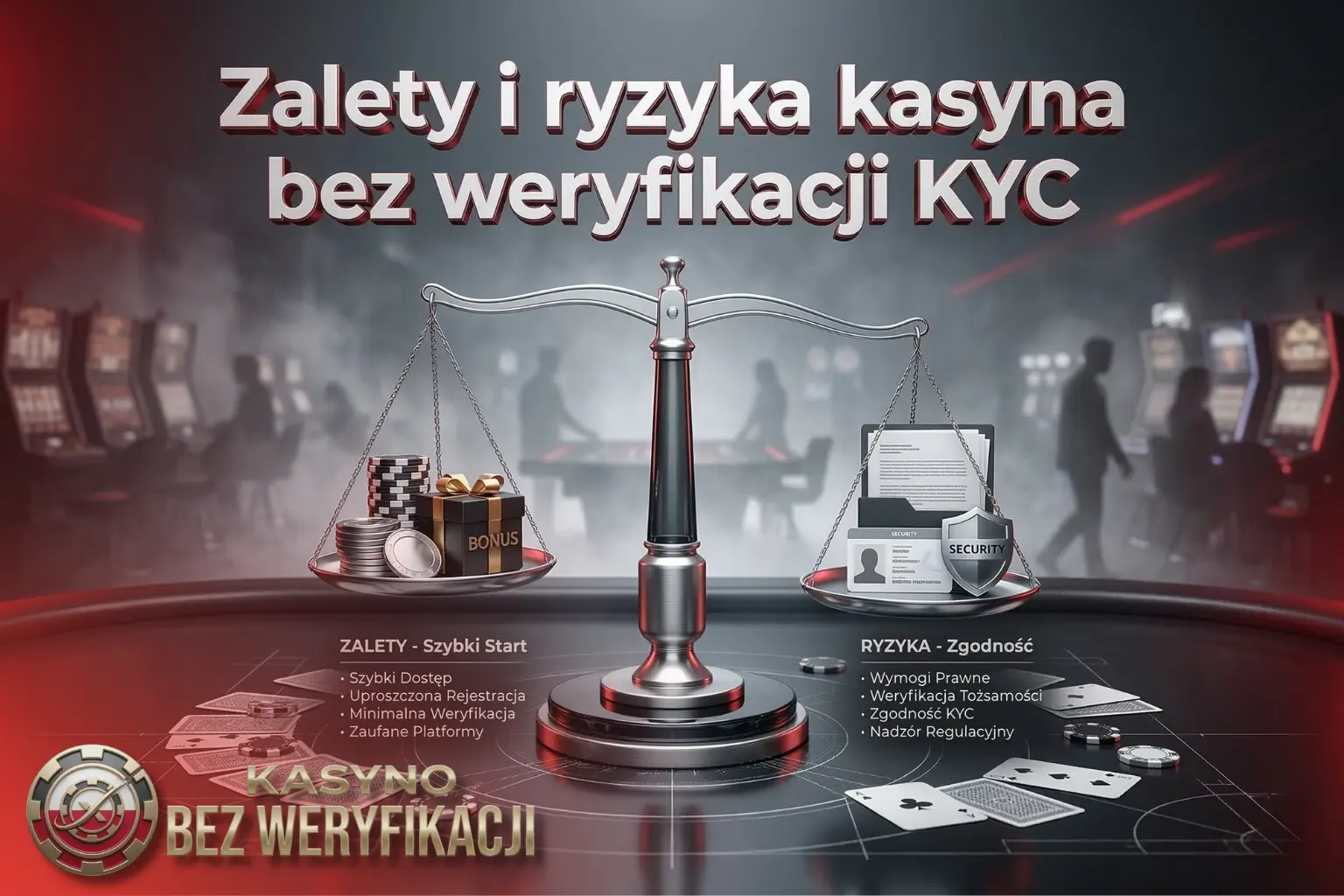 Kasyno bez weryfikacji KYC to dobry wybór, zwłaszcza dla graczy z Polski
